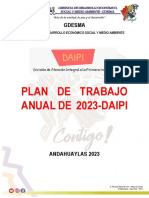 Plan de Actividades de La Primera Infancia 2023 Prosupuesto