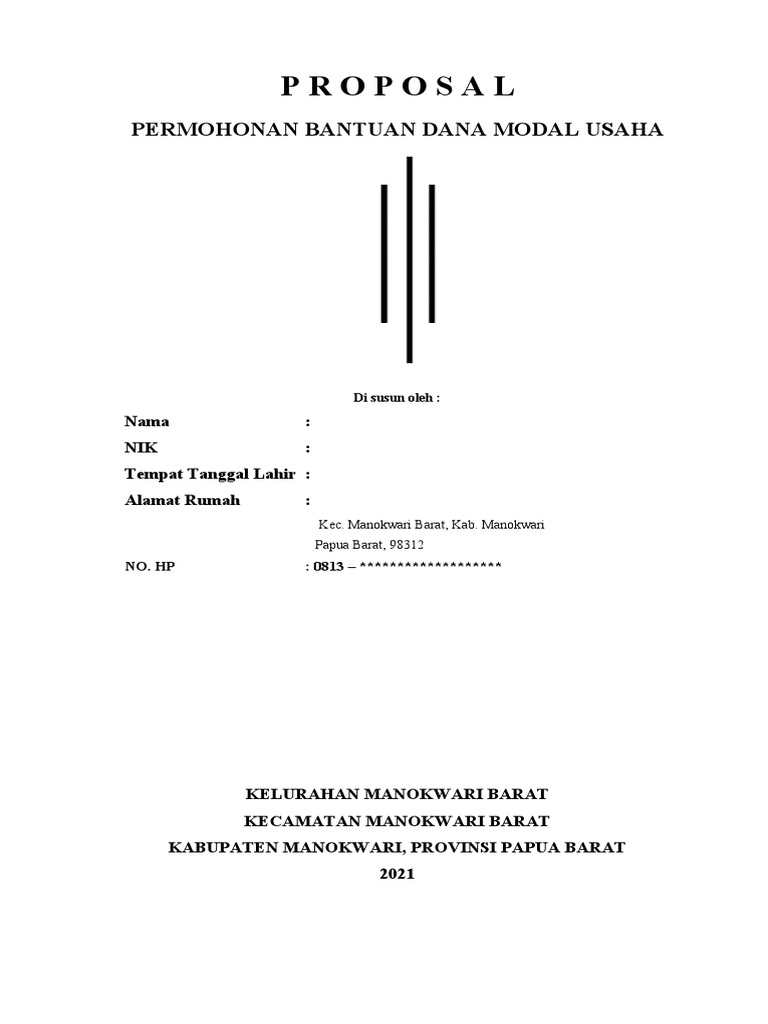 Contoh Proposal Usaha | PDF