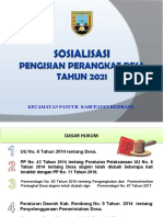 Materi Sosialisasi Pengisian Perangkat Desa Tahun 2021 Tgl. 12 April 2021