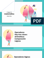 Clase 9 y 10. Operadores Lógicos. Reglas de Inferencia