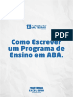 Como Escrever Um Programa de Ensino em Aba