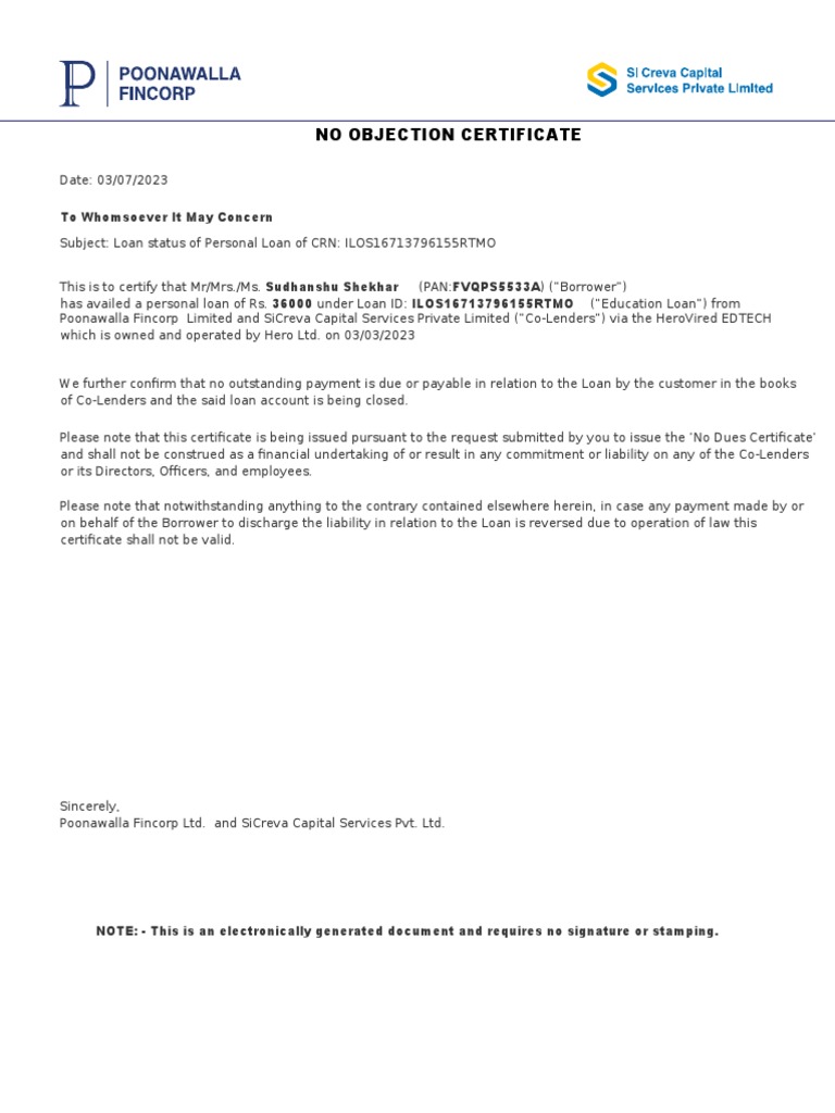 NOc-Letter ILOS16713796155RTMO | PDF