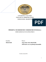 Marko Kolić - Seminarski Rad - Matematika II - Primjena Neodređenih I Određenih Intergrala