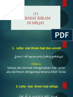 Niat Ihram Di Miqat