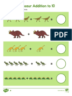 Dinosaur Addition Within Ten Activity Sheet Us m 2548805 Ver 1