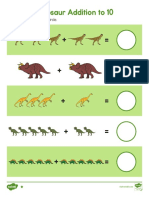 Dinosaur Addition Within Ten Activity Sheet Us M 2548805 Ver 1