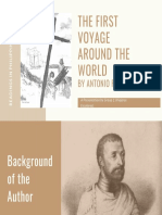 The First Voyage Around The World by Antonio Pigafetta and Customs of The Tagalogs by Juan de Placencia