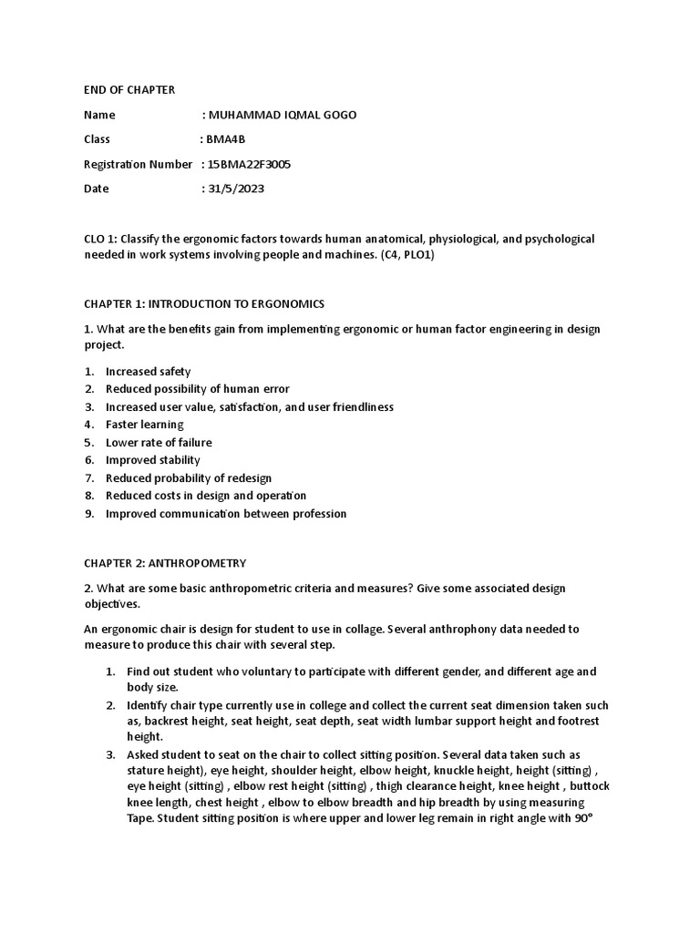 Ergonomic Design Principles and Practices | PDF | Shift Work | Human ...