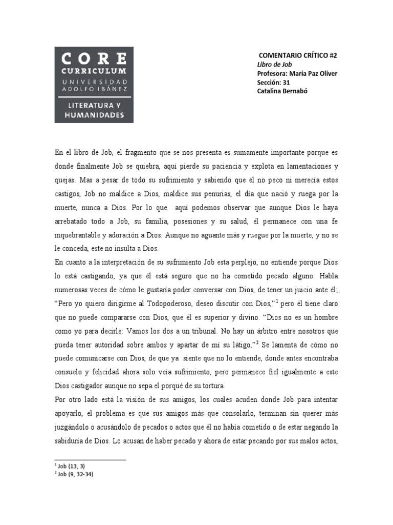 Job: Fe y Sufrimiento en la Prueba | PDF | Libro de trabajo | Pecado
