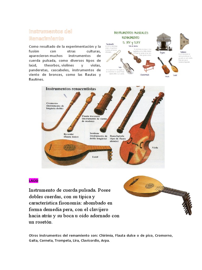 Instrumentos Del Renacimiento | PDF | Arte | Ciencias sociales