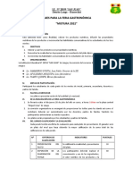 Bases para El Concurso de Feria Gastronómica 2022