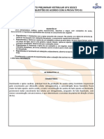 Prova Vestibular 2023-2 - Ufu