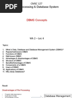 W2L4 - DBMS Concepts