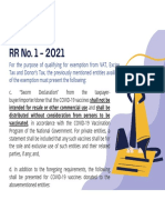 Part2REVENUE REGULATIONS Issued On The 1st Semester of 2021