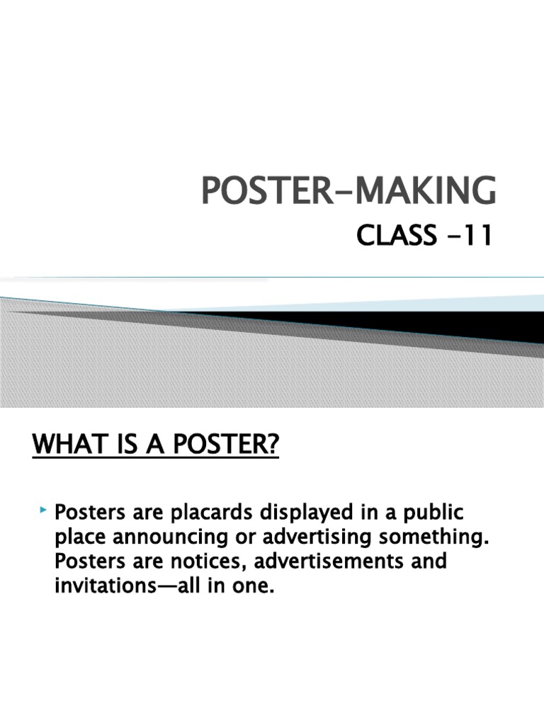 Poster Making | PDF | Poster | Advertising