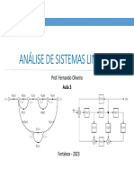 Aula 3 - ANAL - sist.LINEARES - Transformada de Laplace - Análise de Sistemas