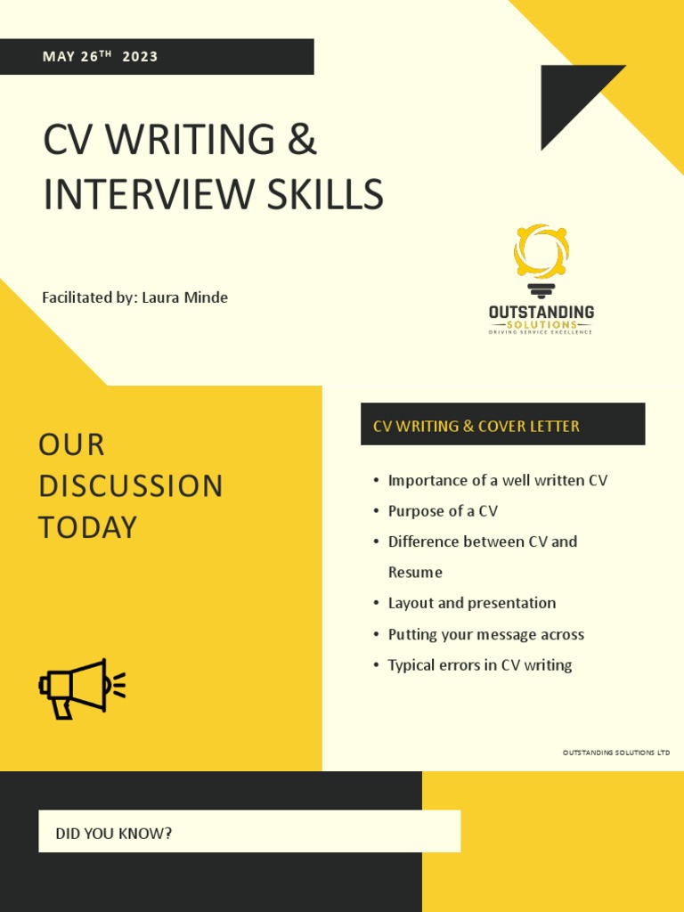 CV Writing and Interview Skills Guide | PDF | Résumé