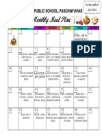 Monthly Meal Planner - JULY' 22