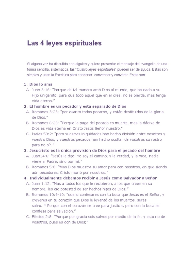 Las 4 leyes espirituales PDF