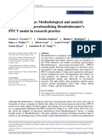 Bored of The Rings: Methodological and Analytic Approaches To Operationalizing Bronfenbrenner's PPCT Model in Research Practice