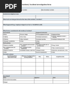 Investigation Checksheet Template | PDF
