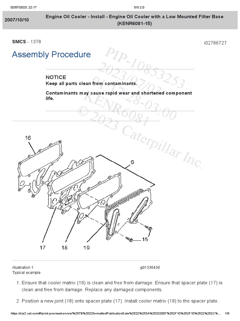 Engine Oil Cooler Install Engine Oil Cooler With A Low Mounted
