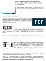 12 Impactos Da Pandemia Sobre A Falta de Medicamentos para Doentes Crônicos No SUS - Biored Brasil