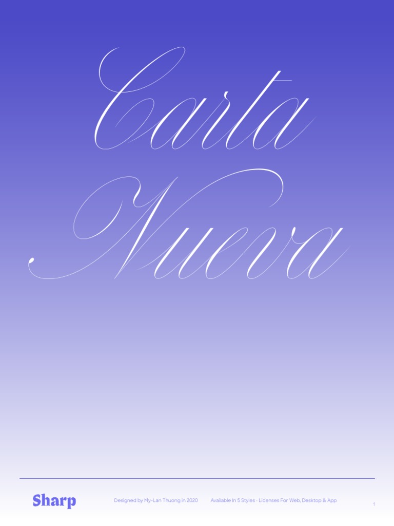 Carta Nueva Font Overview | PDF | Stress (Linguistics) | Linguistics