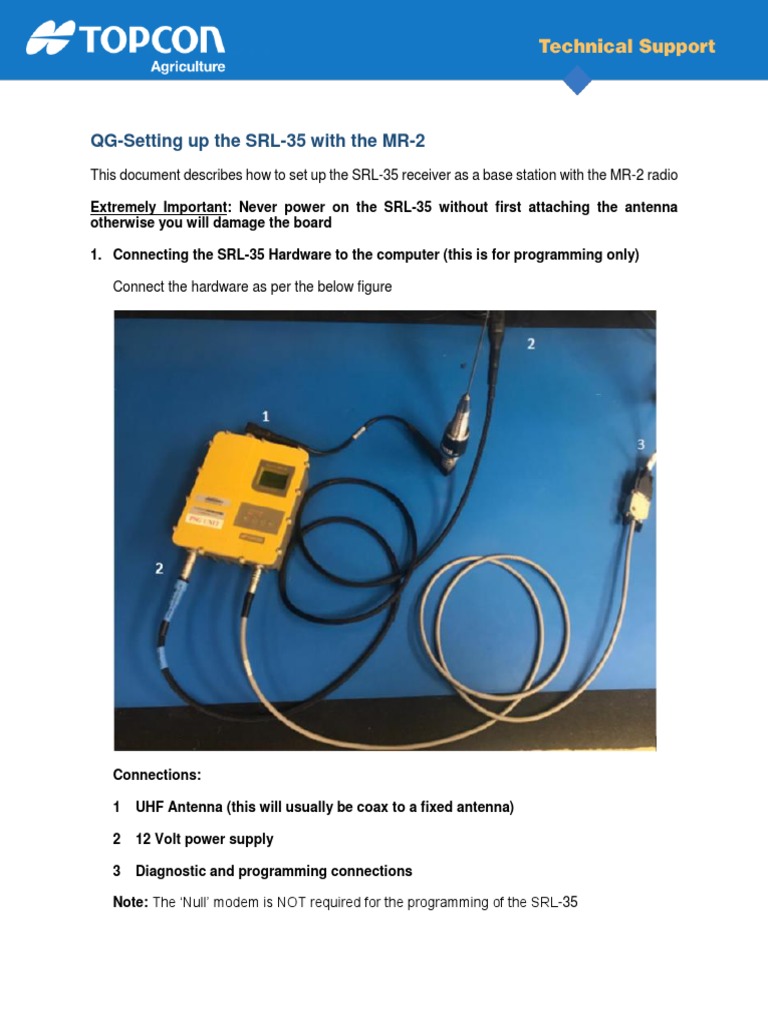 Configuring SRL-35 with MR-2 Setup Guide | PDF | Modem | Computing