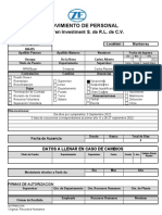 FORMATO de Movimiento de Personal Eurofren - Carlos Osnaya