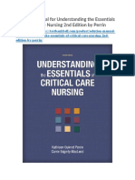 Solution Manual For Understanding The Essentials of Critical Care Nursing 2nd Edition by Perrin