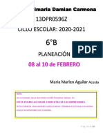 Planeación Del 08 - 10 de Febrero