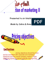 Marketing Pricing Objectives