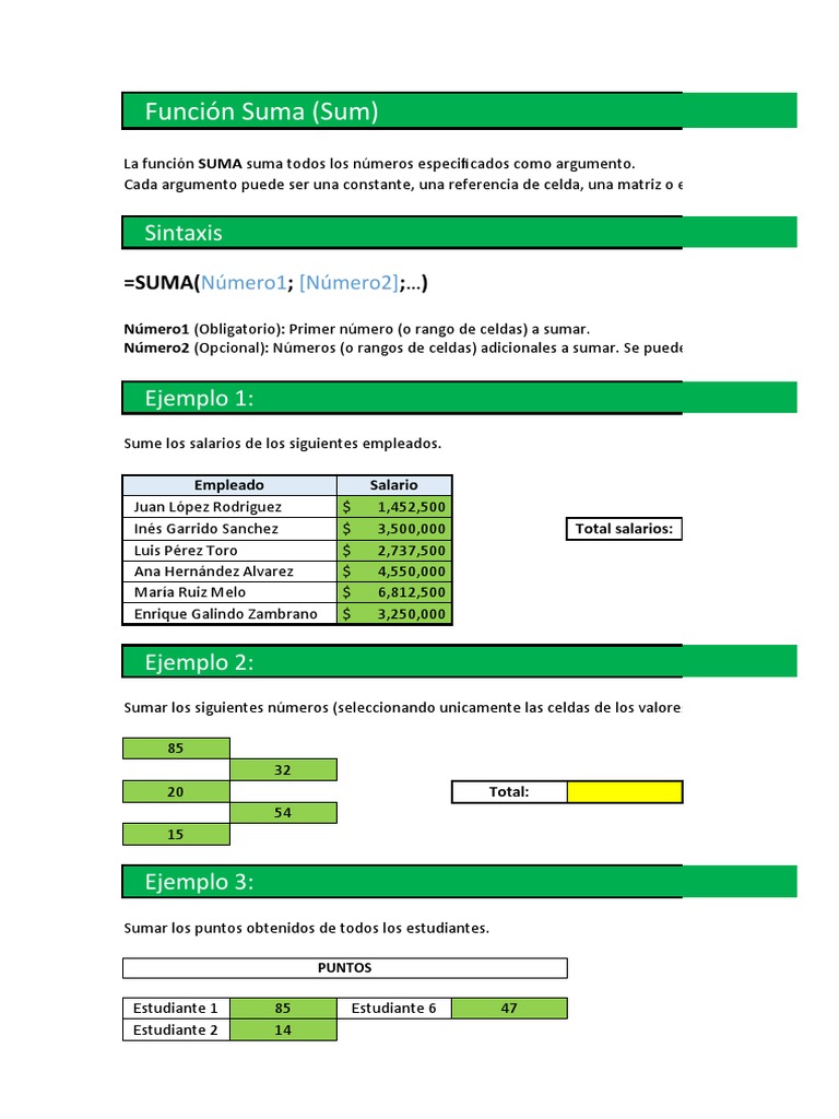 Funciones Matematicas y Estadisticas | PDF | Números | Relaciones ...