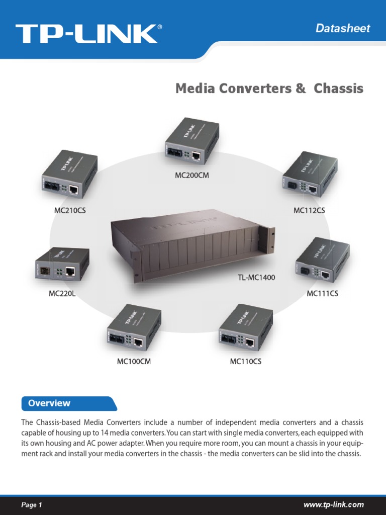 TL-MC1400 | Chassis 19 14 slot per Media Converter | TP-Link Italia