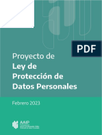 Proyecto de Ley de Protección de Datos Personales Versión Final (Febrero 2023) (Florencia Azategui Zabala)