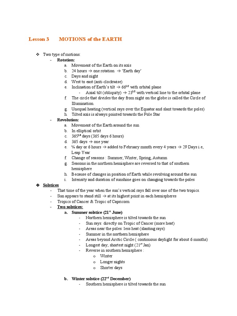 Geography lesson 3 pdf night equator