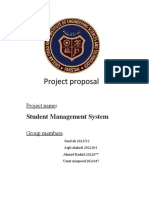 Project Proposal Srudent Managment System