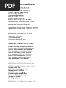 2e DND Book List