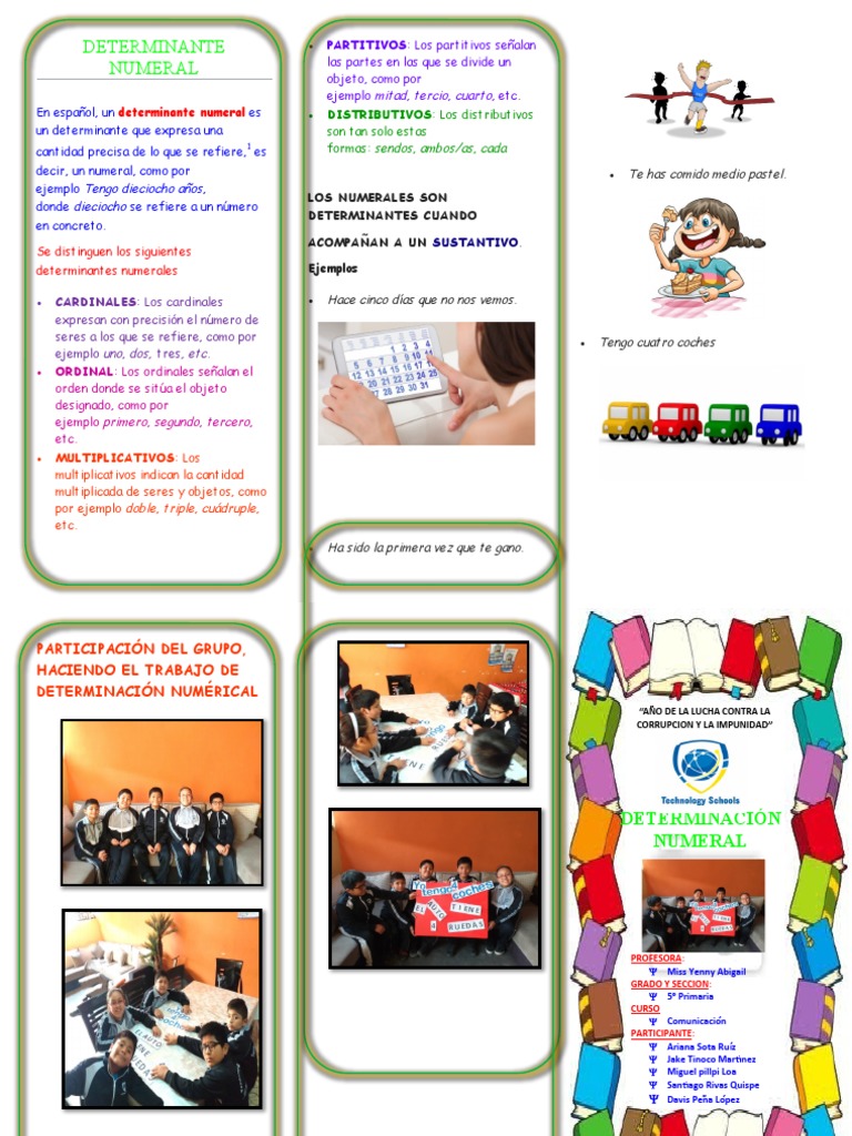 DETERMINANTE NUMERAL PDF Componentes Semántica léxica