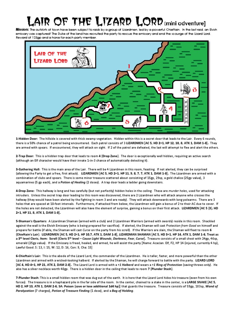 Lizardmen Raid: Rescue the Emissary | PDF