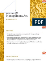 Foreign Exchange Management Act (FEMA) ANKITA DUTTA