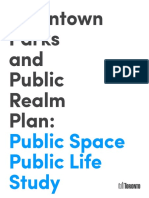 2018 10 15 Downtown Parks Public Realm Plan Public Space Public Life Study