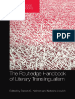 Steven G. Kellman (Ed.), Natasha Lvovich (Ed.) - The Routledge Handbook of Literary Translingualism (2022, Routledge) (10.4324 - Â 9780429298745) - Libgen - Li