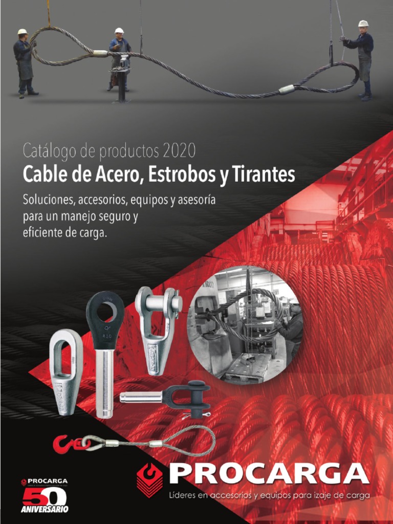 Tabla de Capacidades Estrobos de Acero | PDF