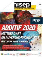 Additif 2020 Metiers Art en Auvergne Rhone Alpes Juin 2020