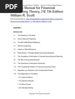Solution Manual For Financial Accounting Theory 7 e 7th Edition William R Scott