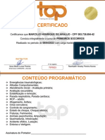 Certificado Primeiros Socorros - Marcilio