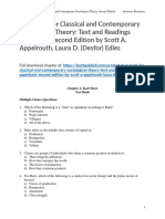 Test Bank For Classical and Contemporary Sociological Theory Text and Readings Paperback Second Edition by Scott A Appelrouth Laura D Desfor Edles