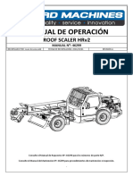 Manual Bird Machine Roof Scaler - OPERATION MANUAL REV A (Español)